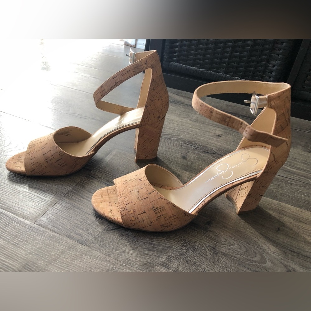 Jessica Simpson Sherron Natural Cork Size 8.5